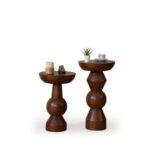 More Wood Design - Enva Mushroom Coffee Table Set Of 2