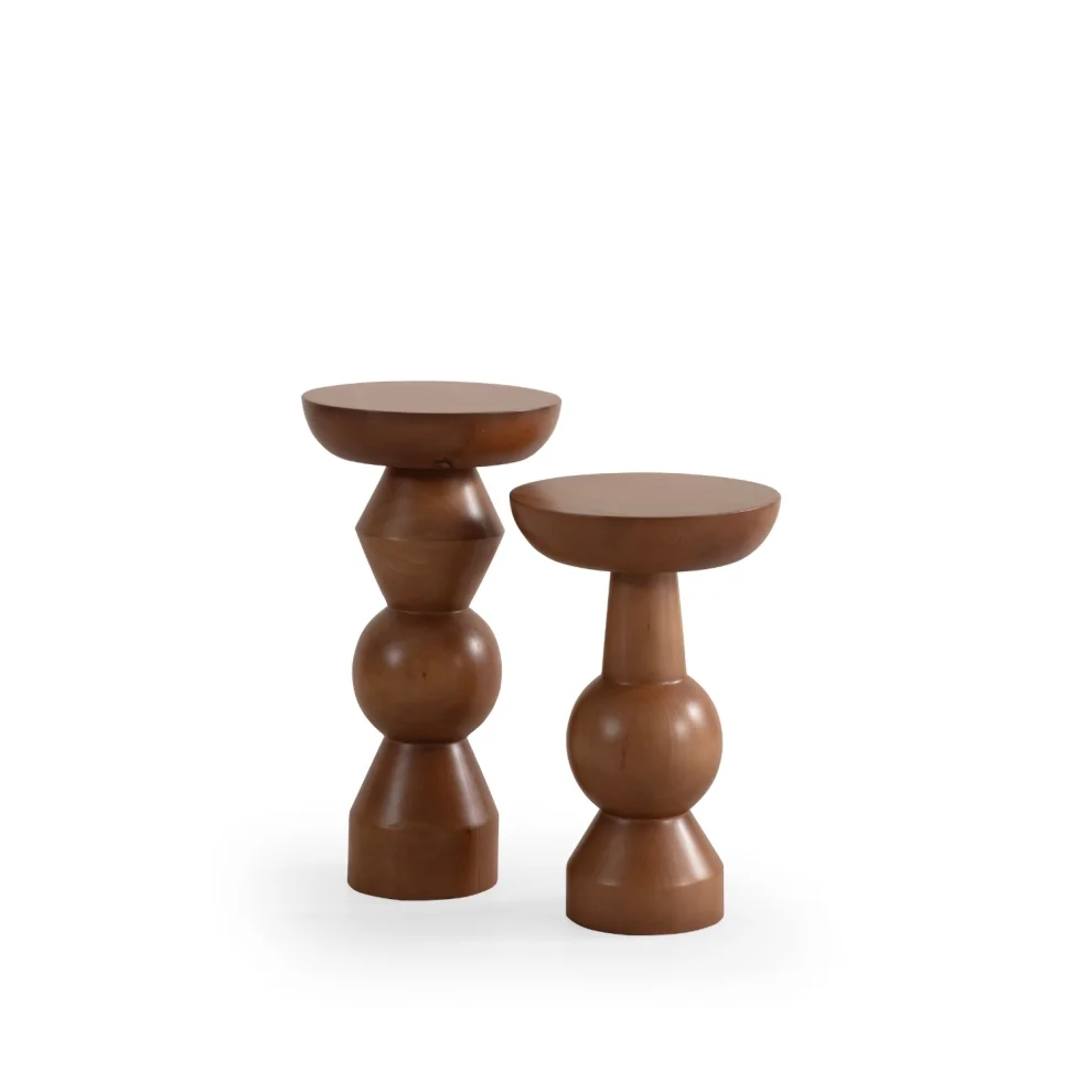 More Wood Design - Enva Mushroom Coffee Table Set Of 2
