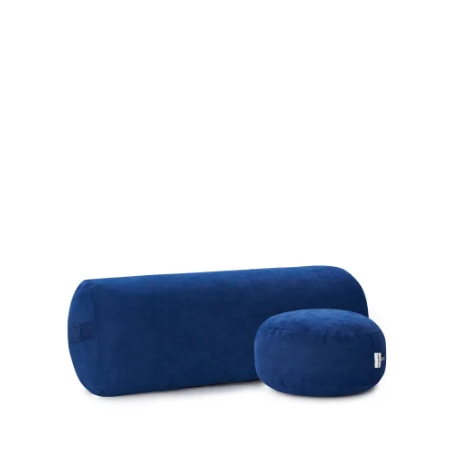 Nui Yoga - Petrol Blue Bolster & Meditation Cusion