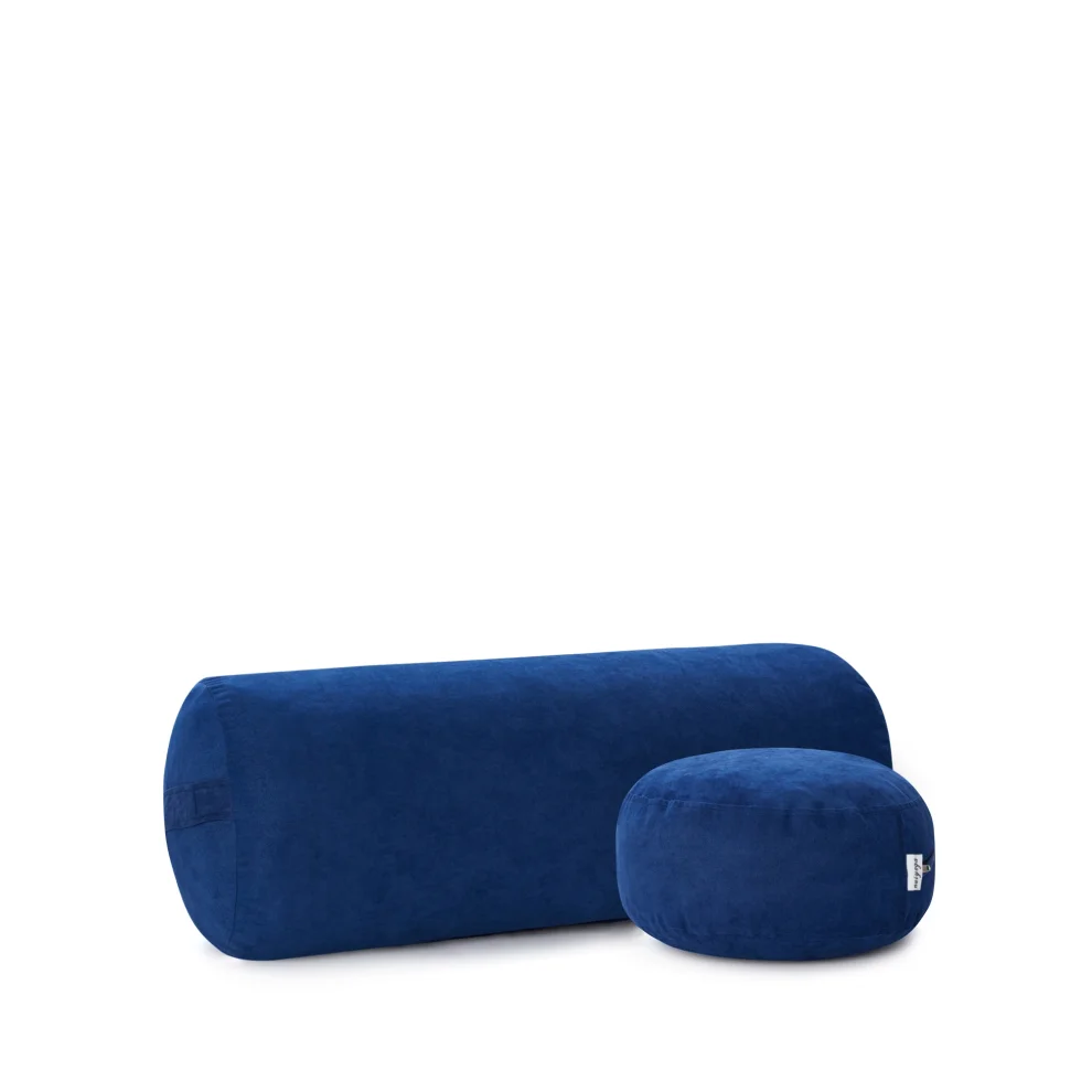 Nui Yoga - Navy Bolster & Meditation Cusion