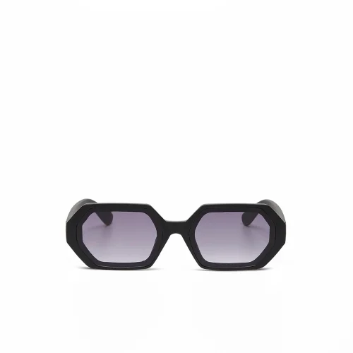 Okkia Eyewear - Andrea Hexagon Unisex Sunglasses Black