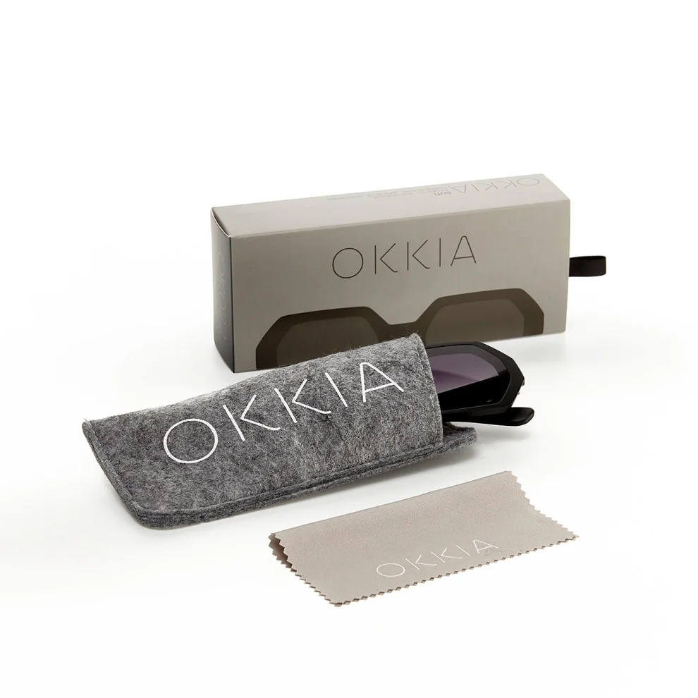 Okkia Eyewear - Andrea Altıgen Unisex Güneş Gözlüğü