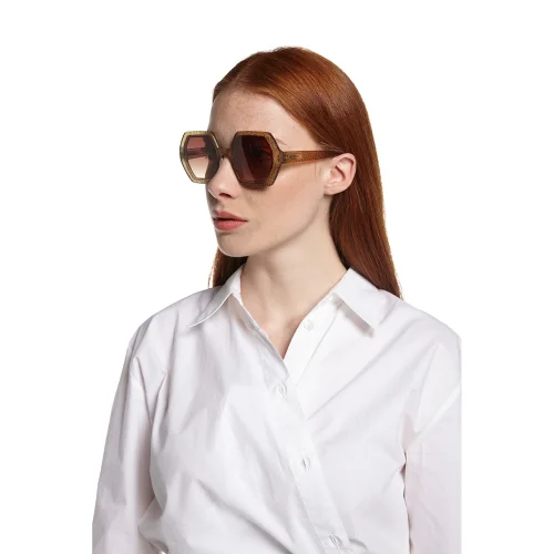 Okkia Eyewear - Emma Big Hexagonal Unisex Güneş Gözlüğü
