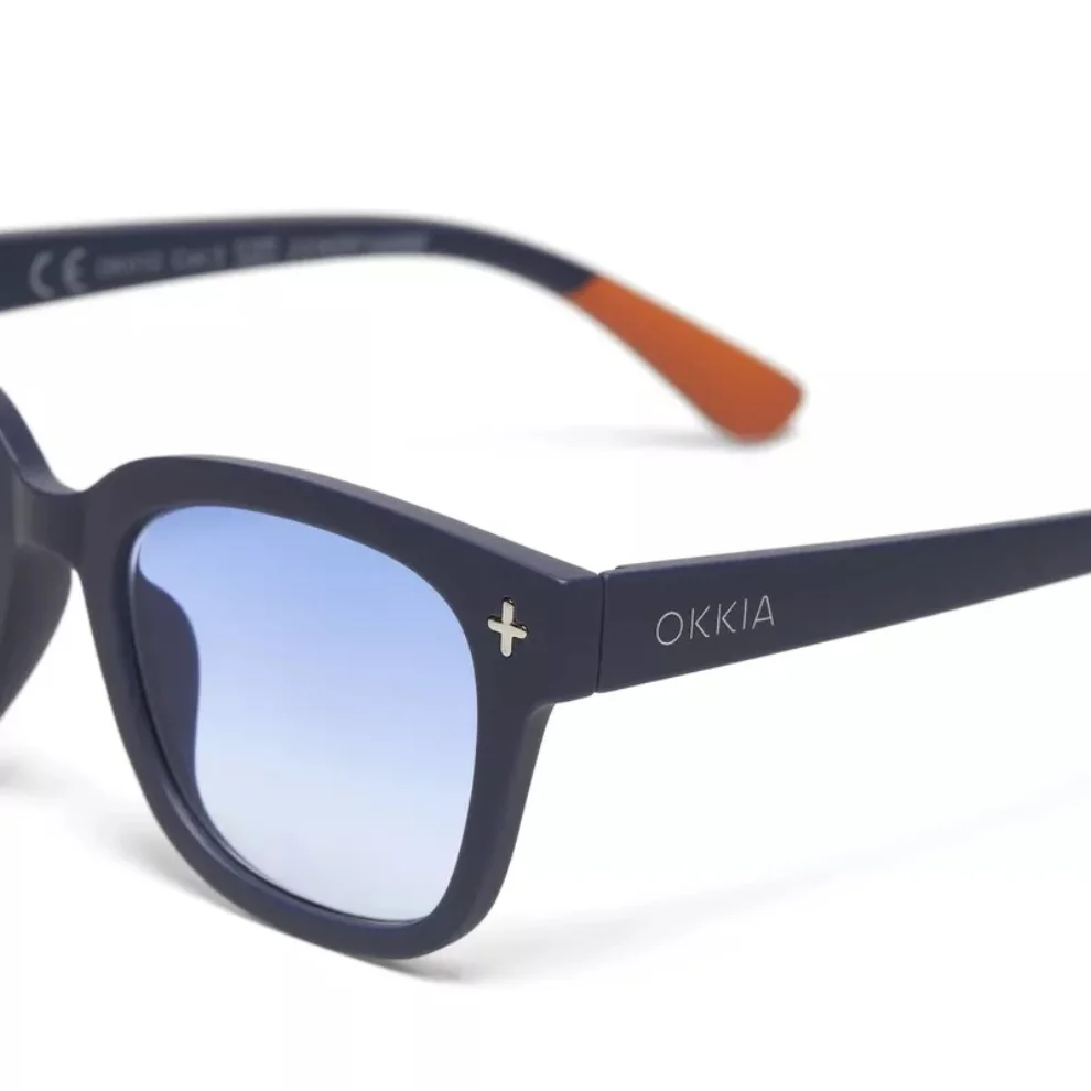 Okkia Eyewear - Giovanni Midnight Unisex Sunglasses Blue Gradient