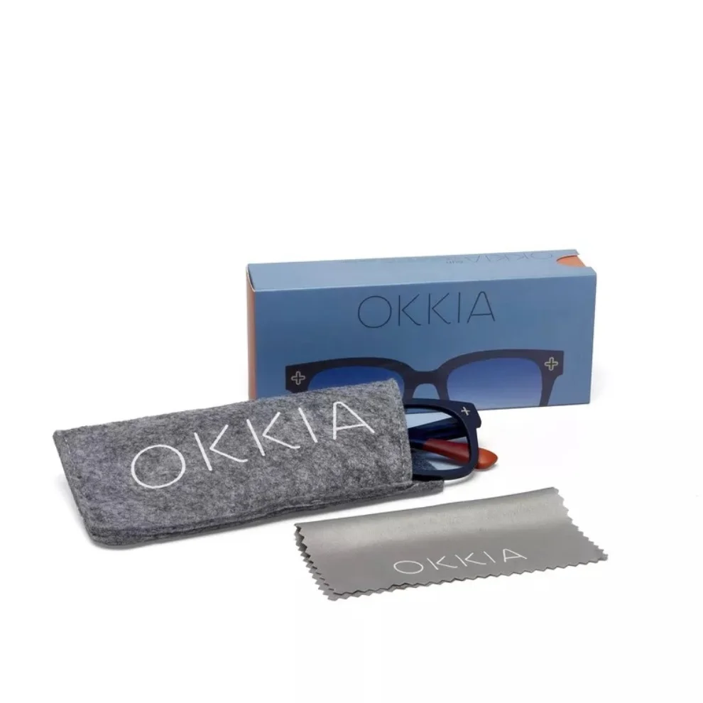 Okkia Eyewear - Giovanni Midnight Unisex Sunglasses Blue Gradient