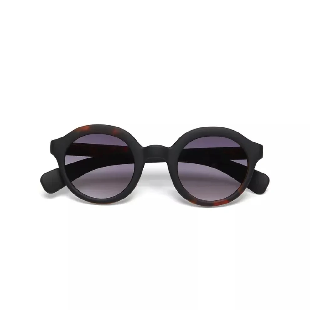 Okkia Eyewear - Lauro Unisex Round Havana Sunglasses