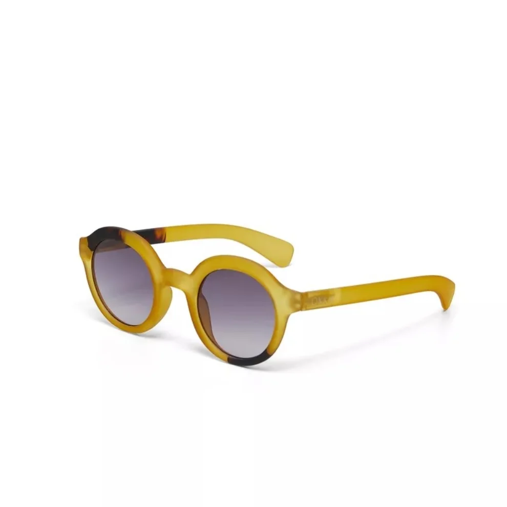 Okkia Eyewear - Lauro Unisex Round Classic Havana Sunglasses Gradient