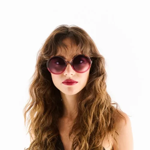 Okkia Eyewear - Monica Unisex Büyük Yuvarlak Güneş Gözlüğü