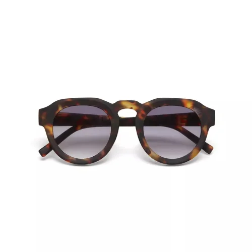 Okkia Eyewear - Zeno Round Unisex Classic Havana Sunglasses Gradient