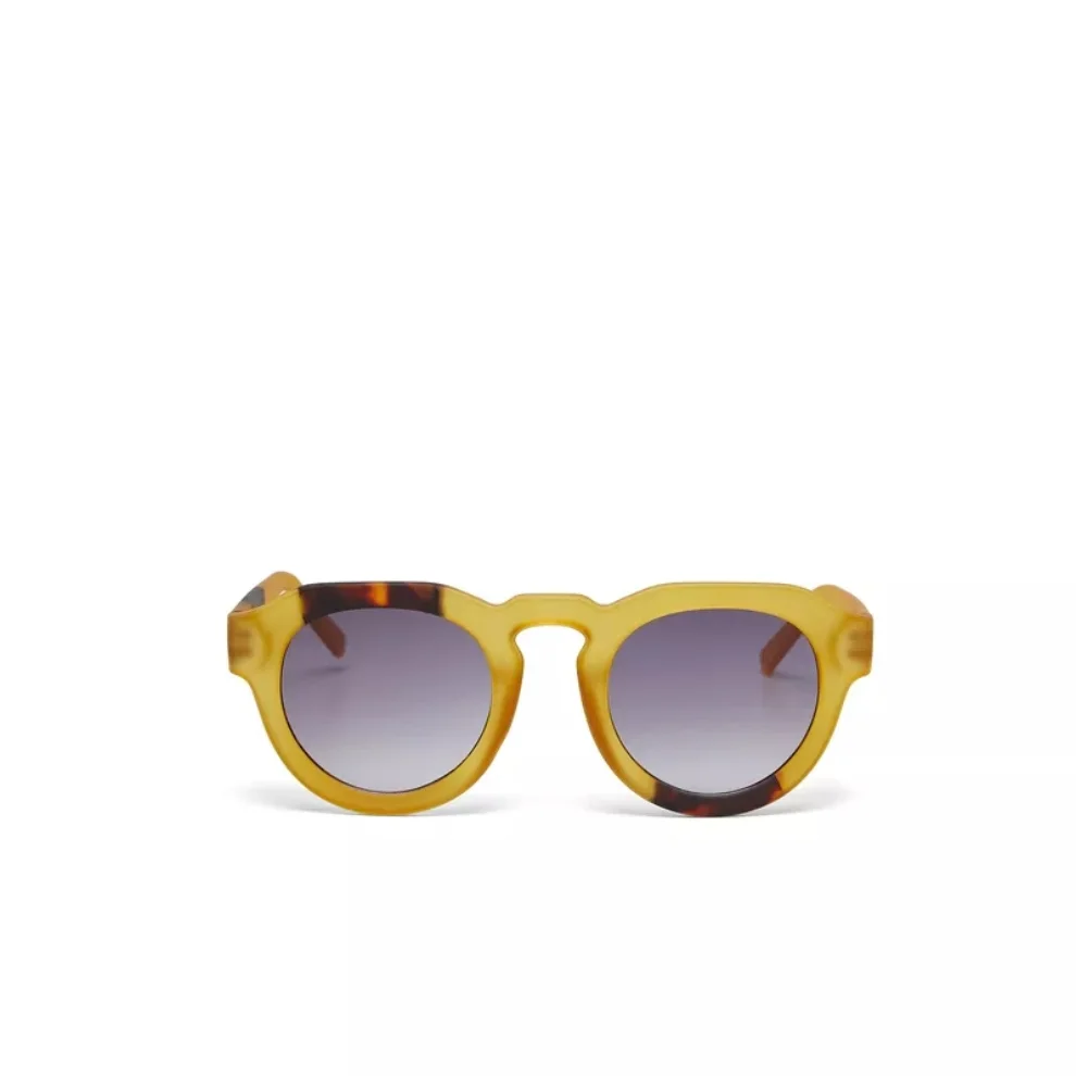 Okkia Eyewear - Zeno Round Unisex Classic Havana Sunglasses Gradient