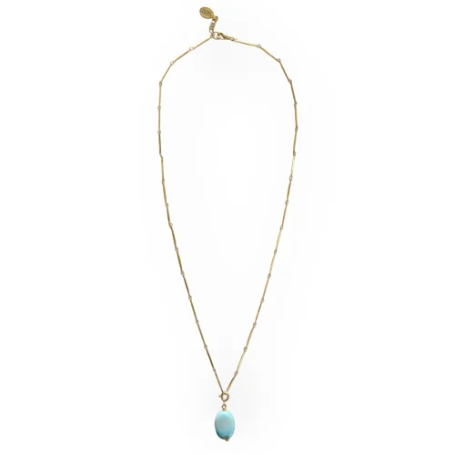 Pierre Violette - Marimar Larimar Necklace