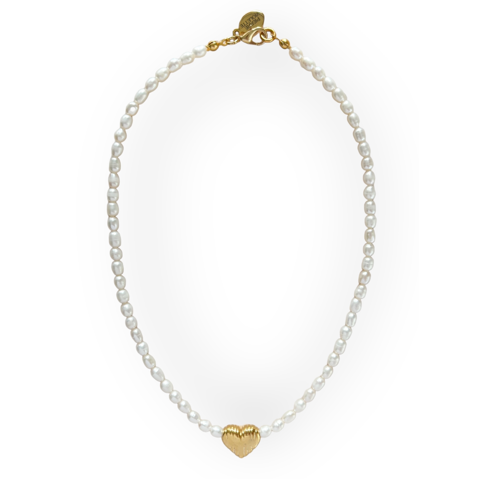 Pauline Heart Pearl Necklace