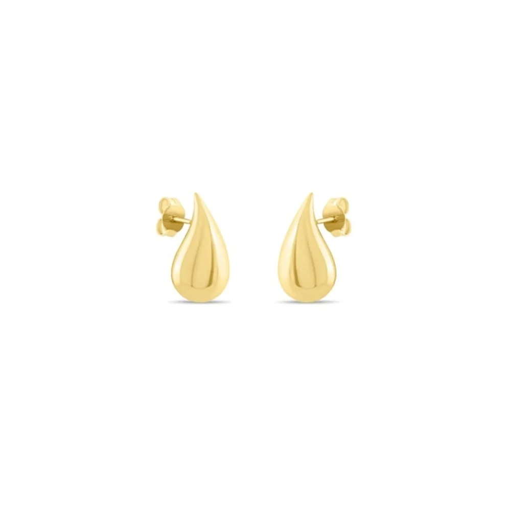 Safir Mücevher - Gold Drop Earrings