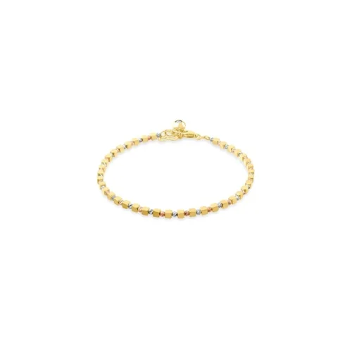 Safir Mücevher - Gold Cube Dorica Bracelet