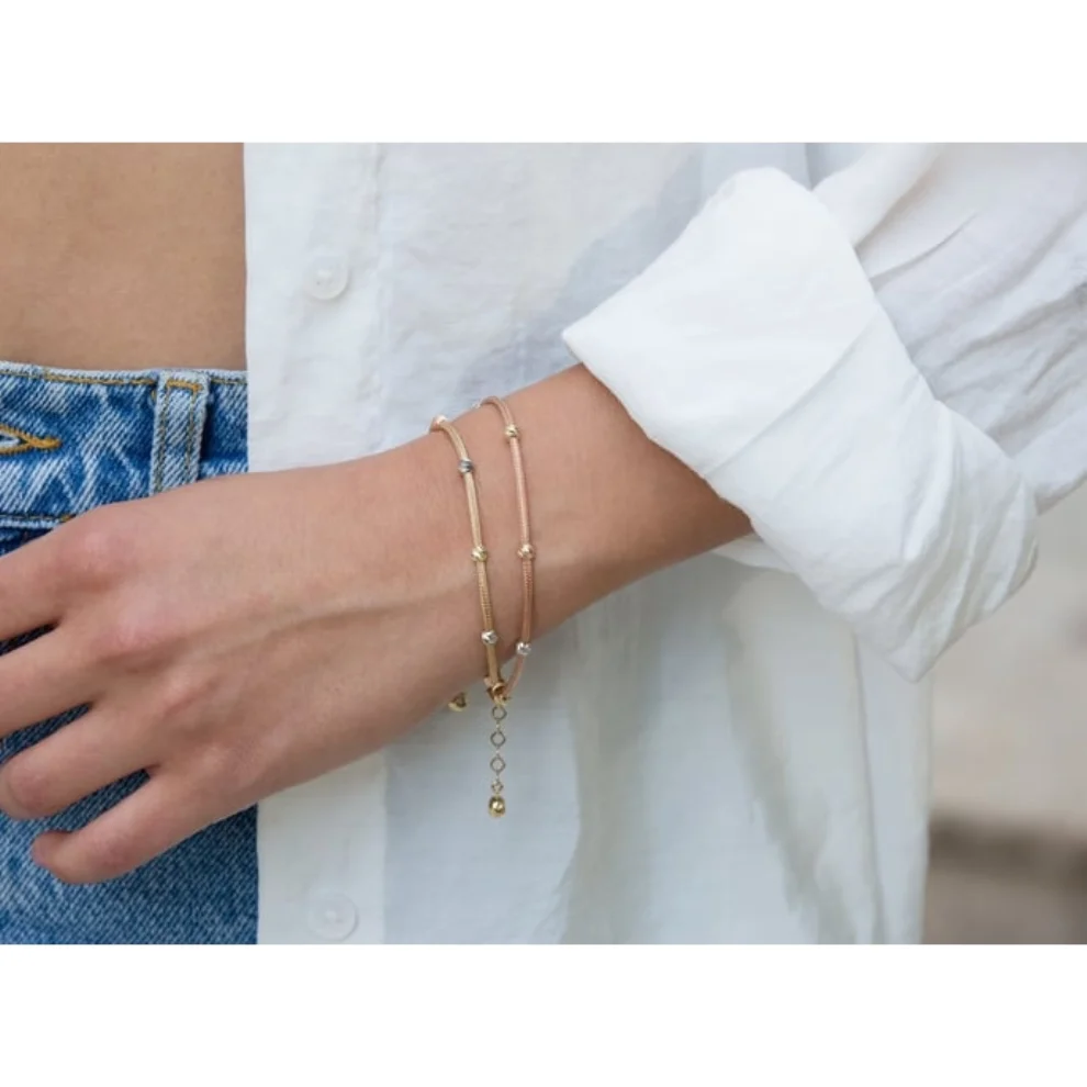 Safir Mücevher - Dorica Gold Bracelet