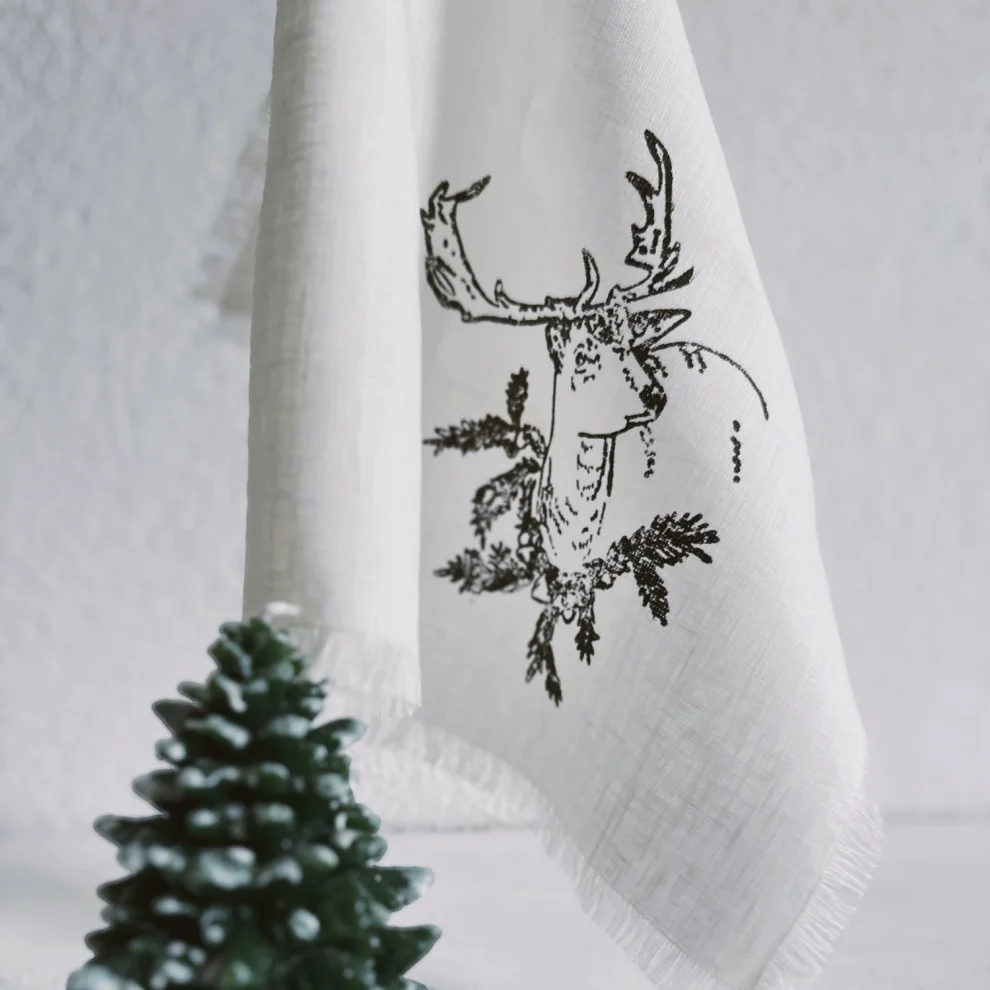 Yenesse Design - Deer Napkin (pack Of 2)