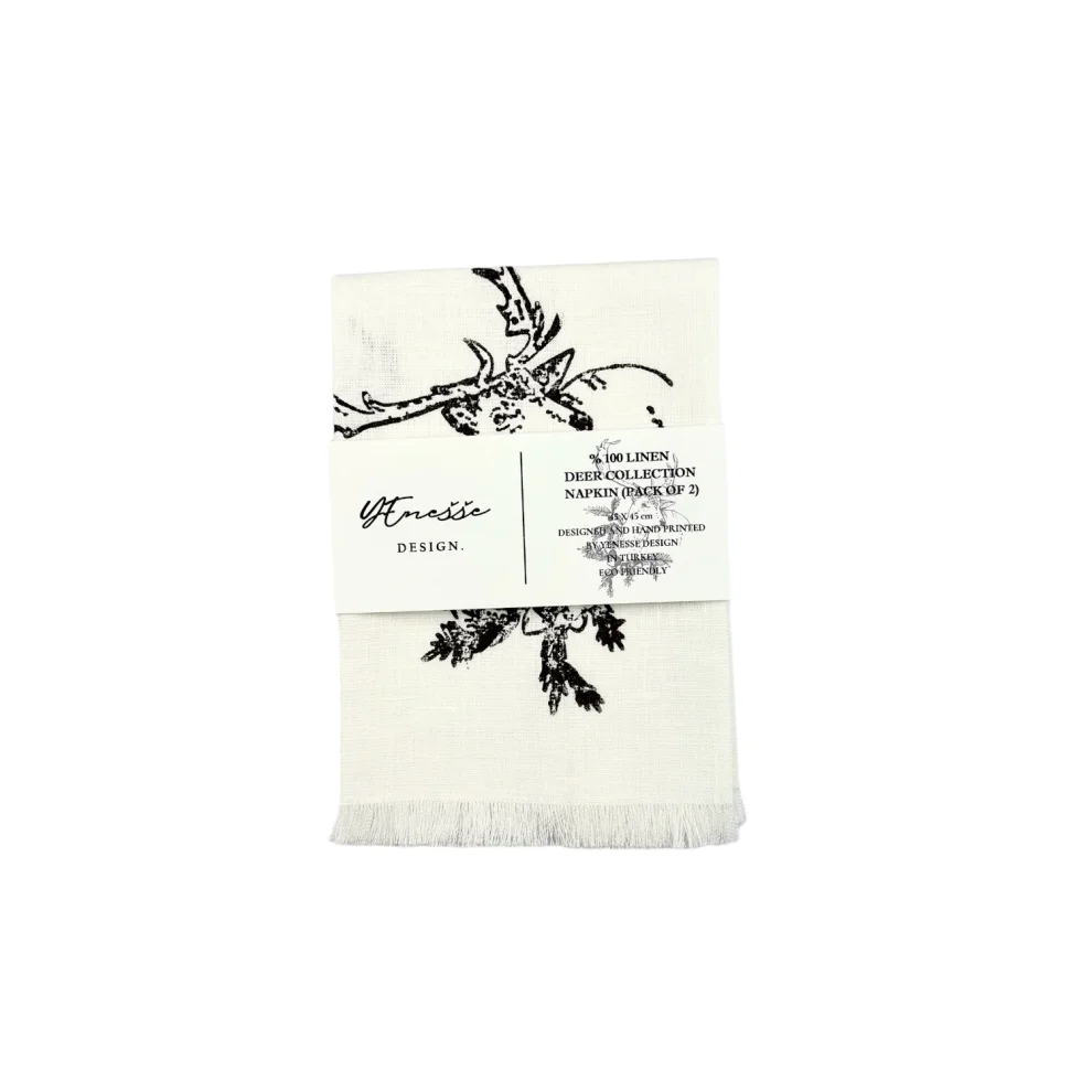 Yenesse Design - Deer Napkin (pack Of 2)