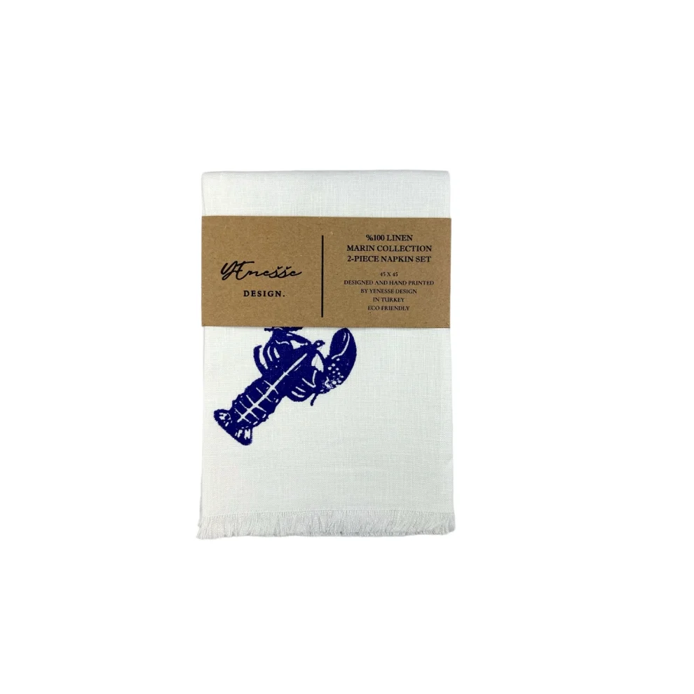 Yenesse Design - Lobster Marin Napkin Pack Of 2