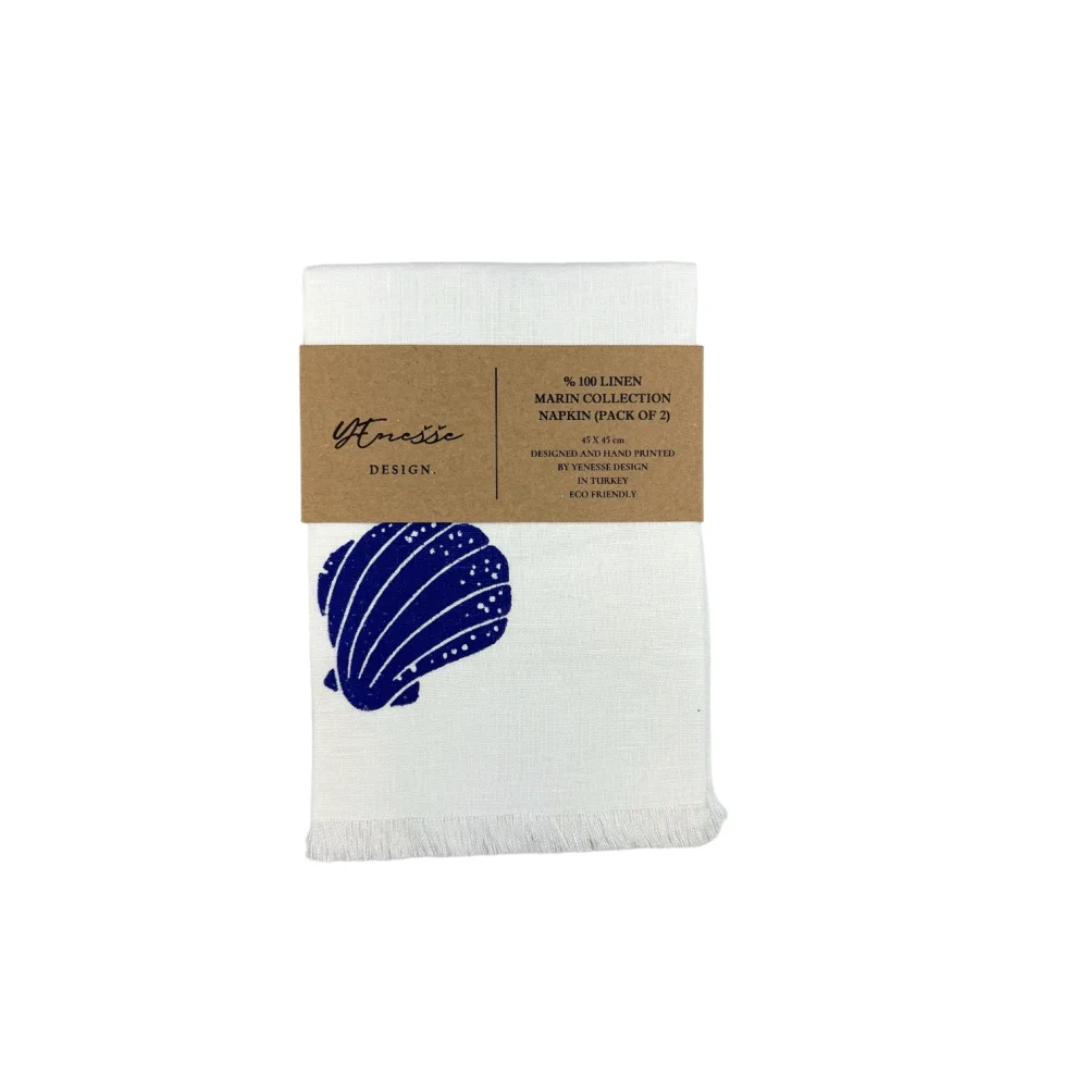 Yenesse Design - Sea Shell Marin Napkin Pack Of 2