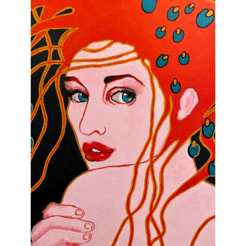 Ayla Barın Bener - Feminine Universe  - The Fire Woman Painting