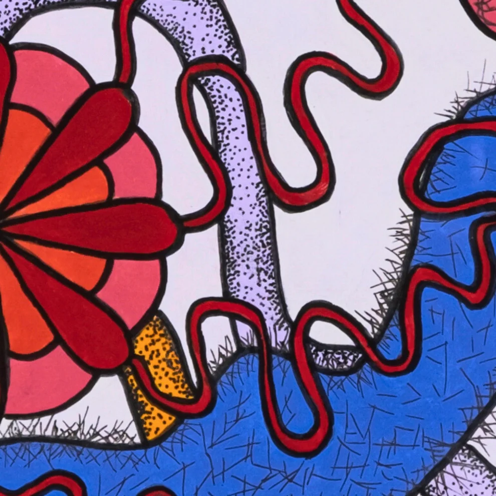 Ayla Barın Bener - Colored Microcosmos Painting -ıv