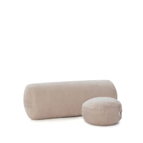 Nui Yoga - Sarı Bolster & Meditasyon Minderi