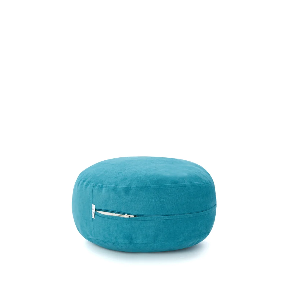 Nui Yoga - Petrol Blue Bolster & Meditation Cusion