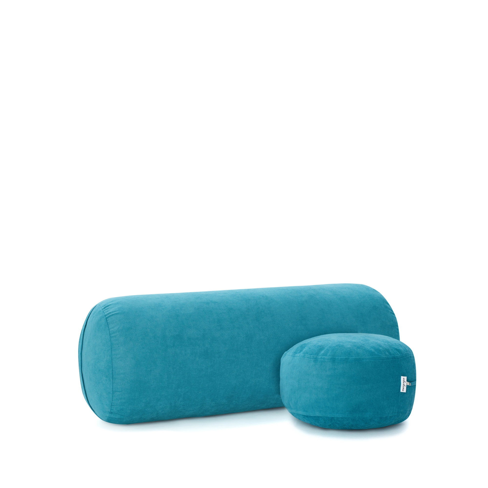 Petrol Blue Bolster & Meditation Cusion