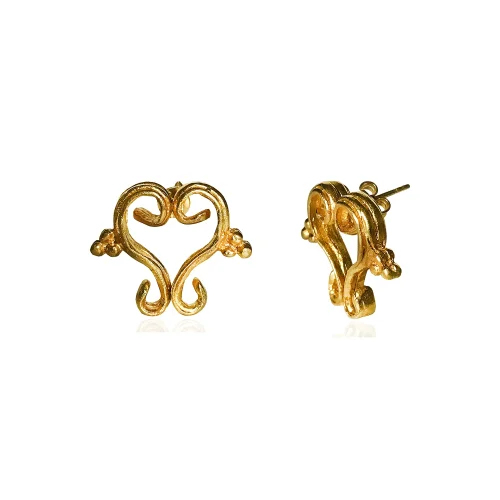 Brambuta - İnanna Heart Earrings