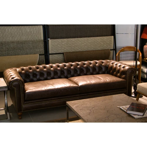 Dizayn Life - Genuine Leather Chester Sofa