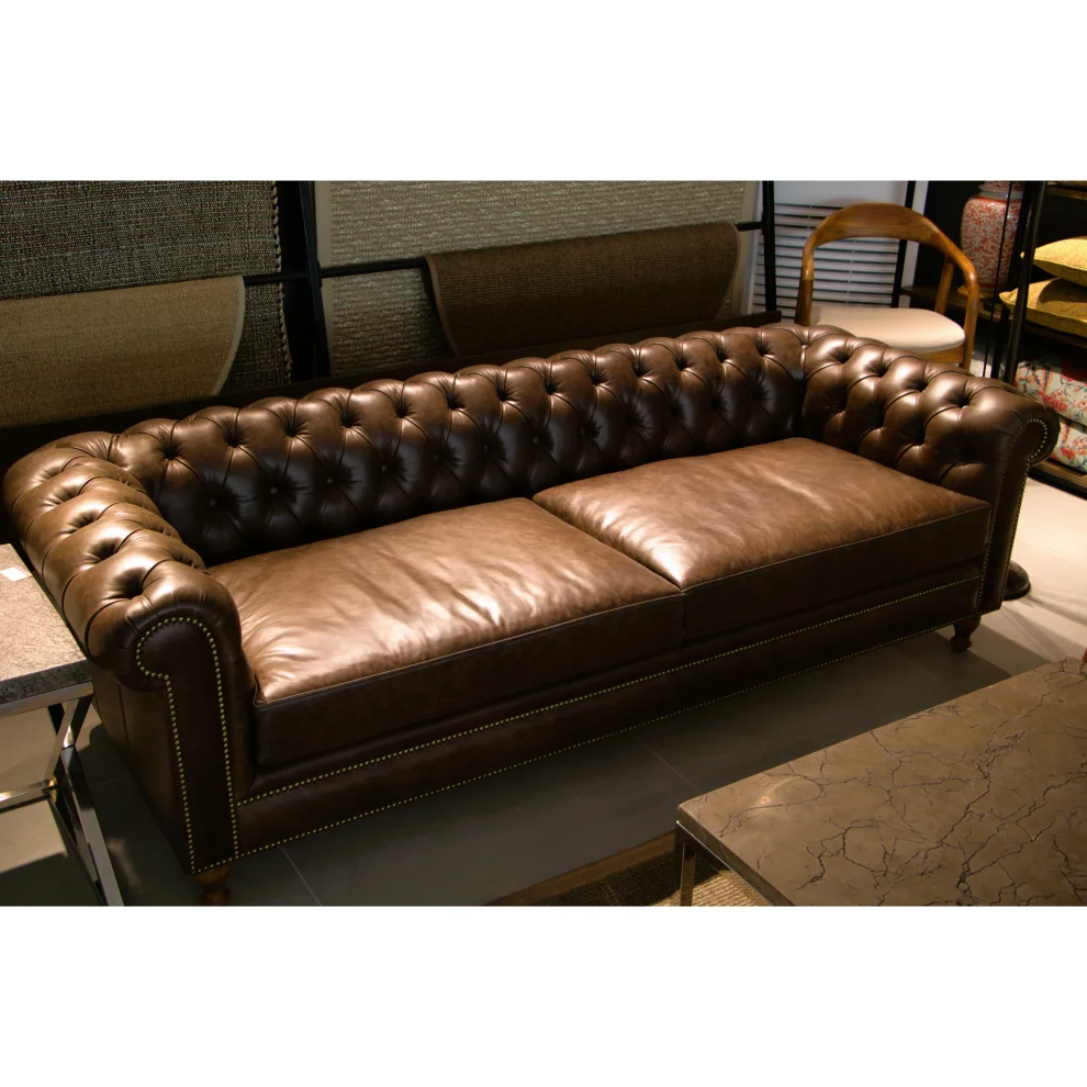 Dizayn Life - Genuine Leather Chester Sofa