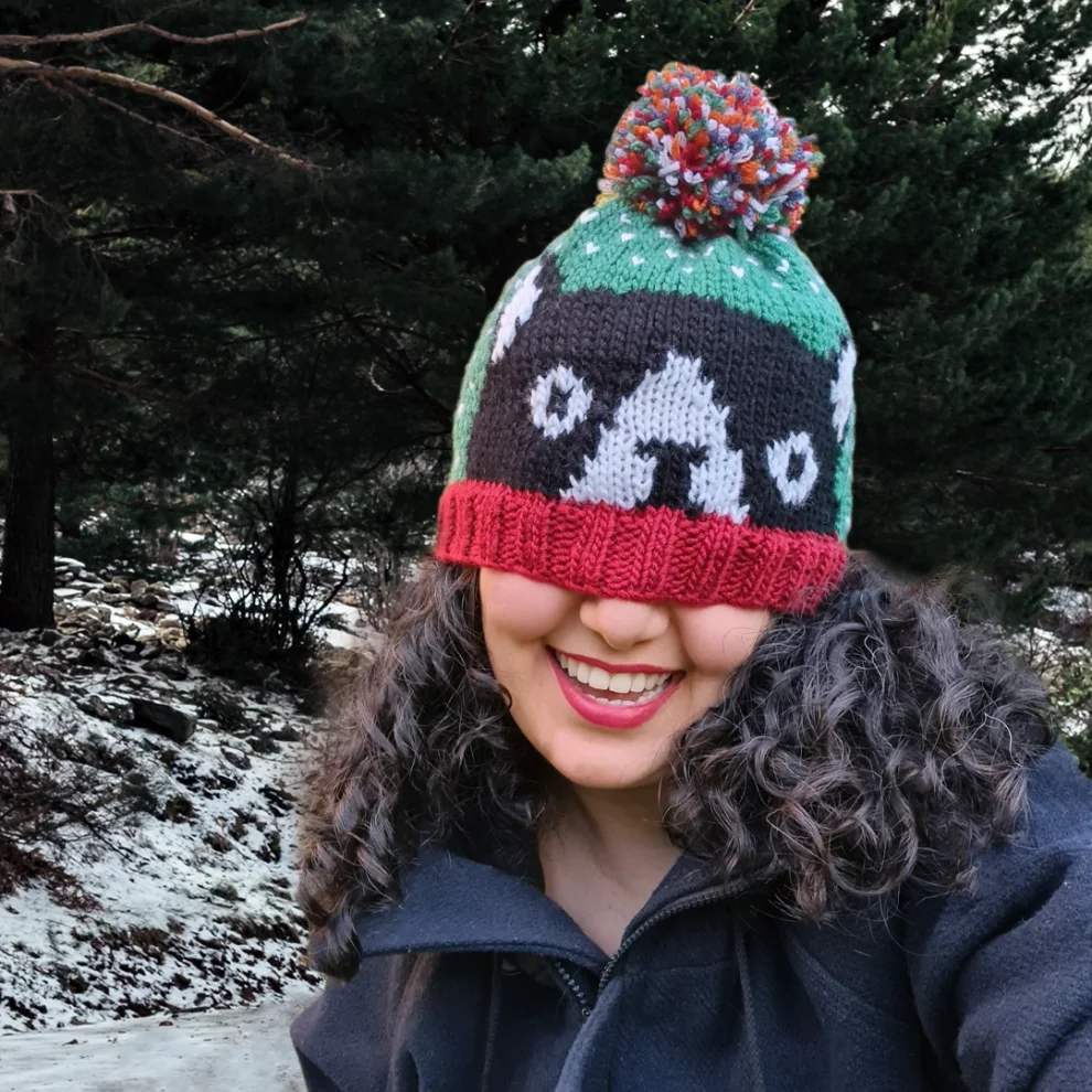 Zone Design - Hand Knit Hat Meow
