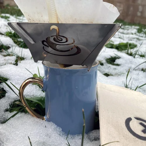 Kamp Ayısı - Coffeex Drip Coffee Distiller: Folding Stainless Metal Coffee Brewing Apparatus
