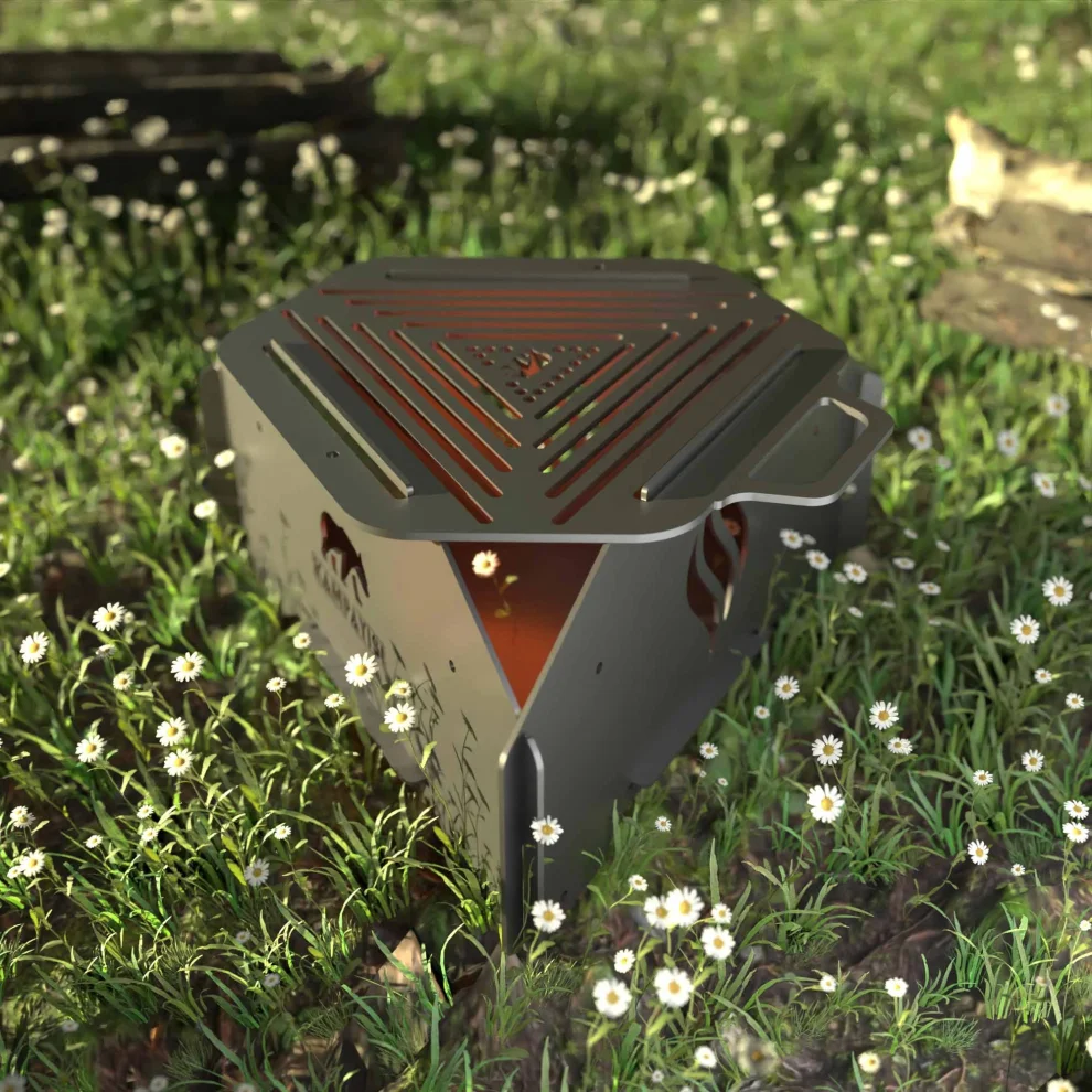 Kamp Ayısı - Igniteroast Folding Bushcraft Grill