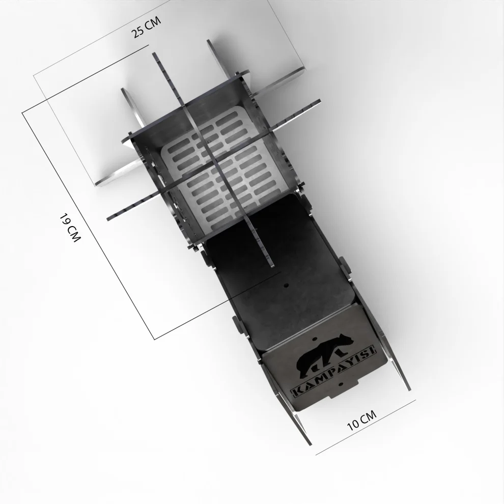 Kamp Ayısı - Nordifyr Rocket Stove: Foldable Camping Stove