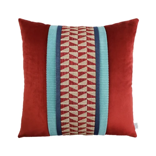 Boom Bastık - Geometric Banded Pillow