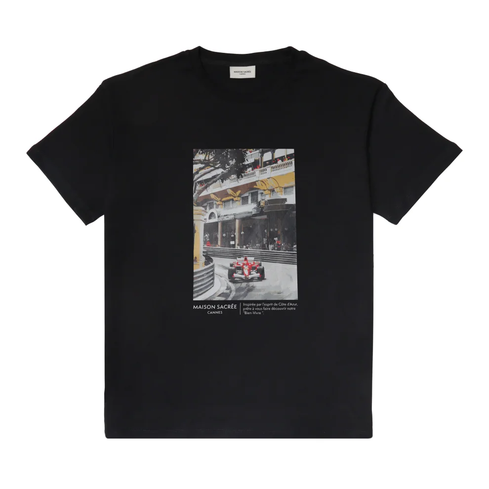 Maison Sacree - Larvotto Baskılı T-shirt