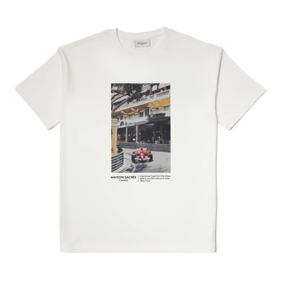Maison Sacree - Larvotto Baskılı T-shirt