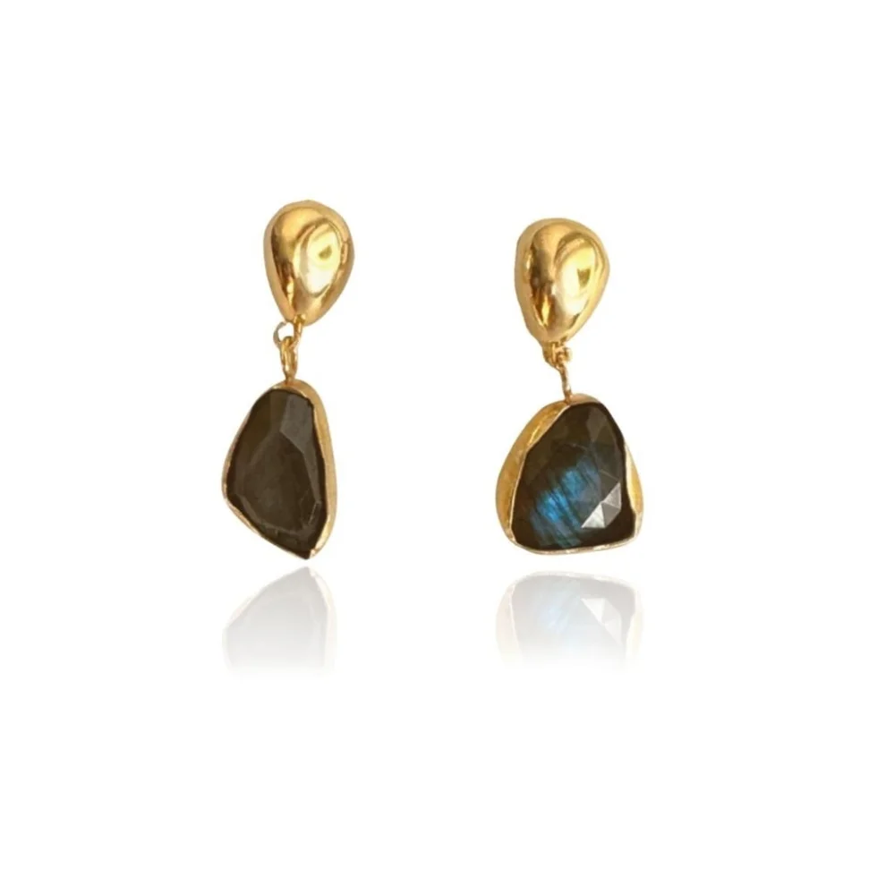 Linya Jewellery - Natural Labradorit Earring