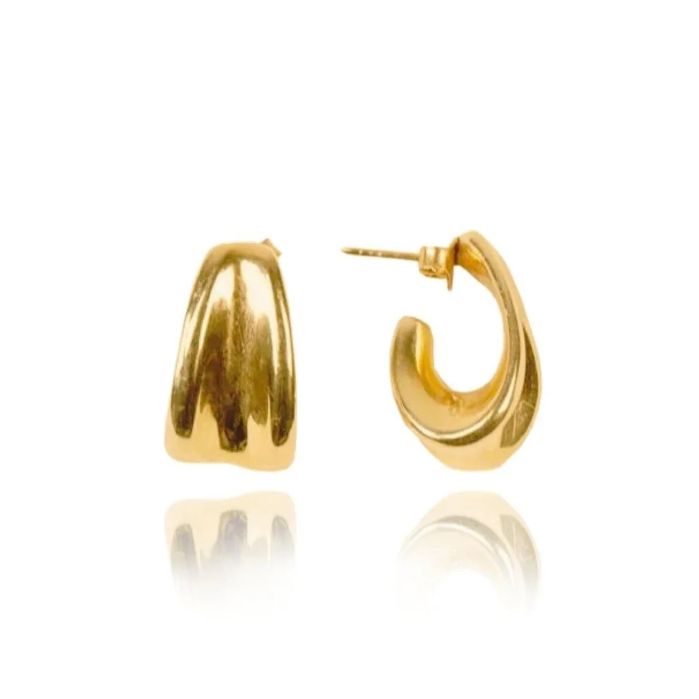 Linya Jewellery - Erica Amorphous Hoop Earrings