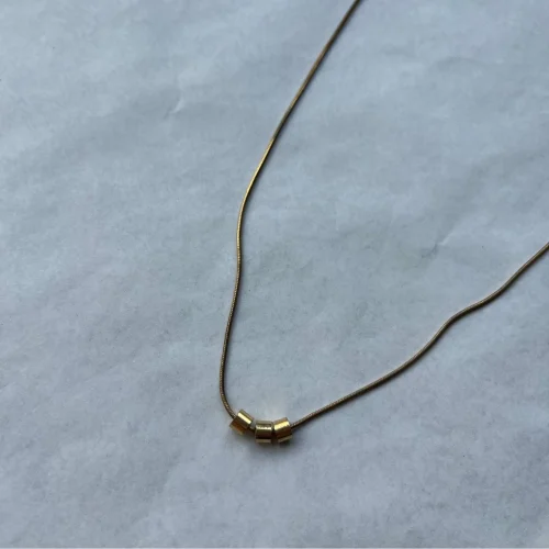 Lit Clue - Nonentity Gold Italian Snake Chain Necklace