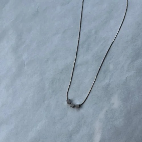Lit Clue - Nonentity Silver Italian Snake Chain Necklace