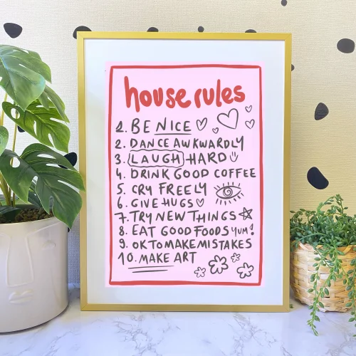 Hello Melody - House Rules Print