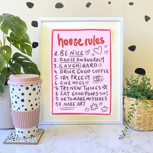 Hello Melody - House Rules Print