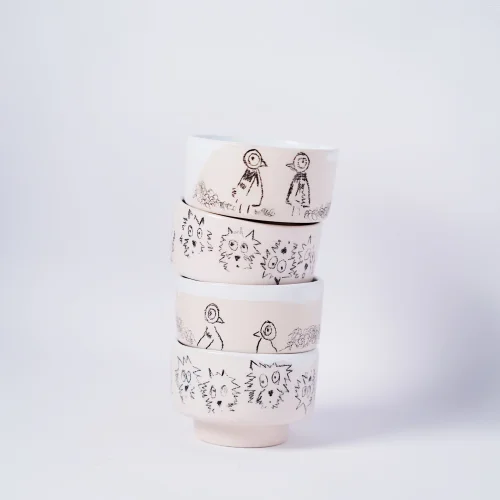 GIB'S Pottery - Bailey Mini Kase (2'li Set)