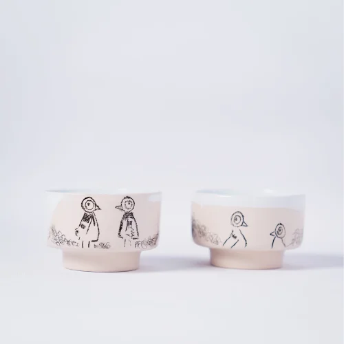 GIB'S Pottery - Bailey Mini Kase (2'li Set)