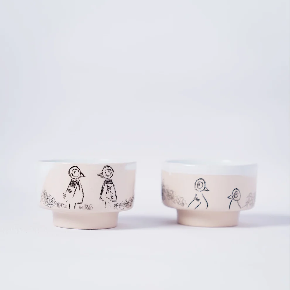 GIB'S Pottery - Bailey Mini Kase (2'li Set)