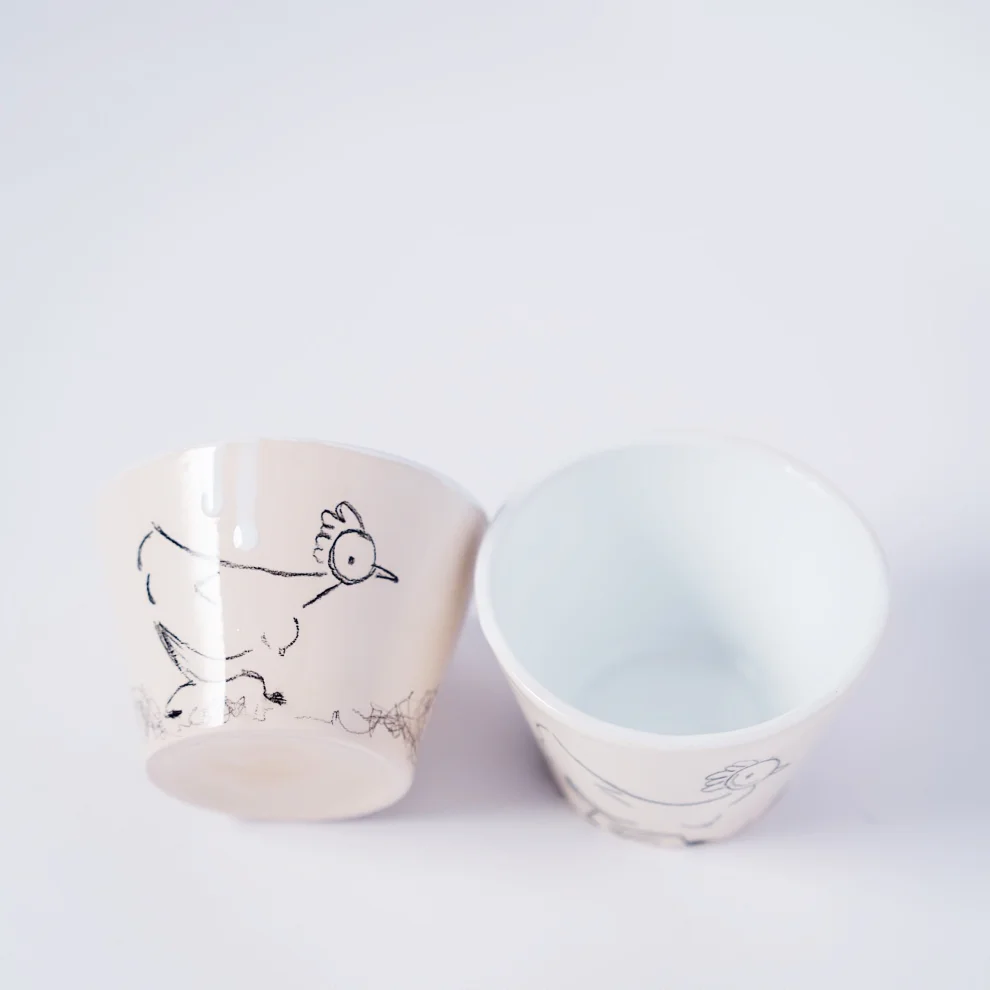 GIB'S Pottery - Chic Mini Kase (2'li Set)