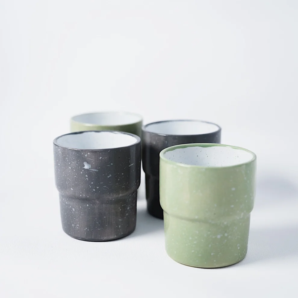 GIB'S Pottery - Duke Kahve Bardağı 2'li Set