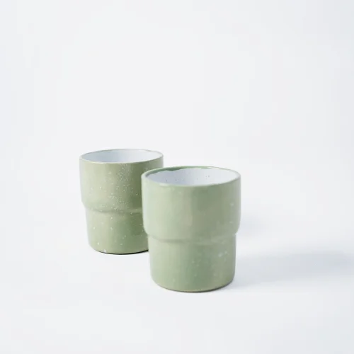 GIB'S Pottery - Duke Coffee Cup Set Of 2